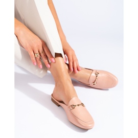 Chinelos de pó feminino Vinceza rosa 1