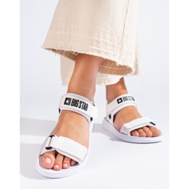 Sandálias brancas de mulher Big Star HH274A026 branco 1