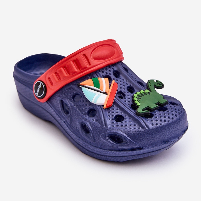 Sandália infantil Crocs de espuma leve azul marinho Sweets 1