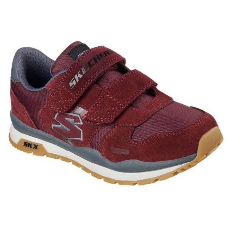 Sapatos Skechers Throwbax Jr 97360L/BURG vermelho 1 Sapatos Skechers Throwbax Jr 97360L/BURG vermelho 1