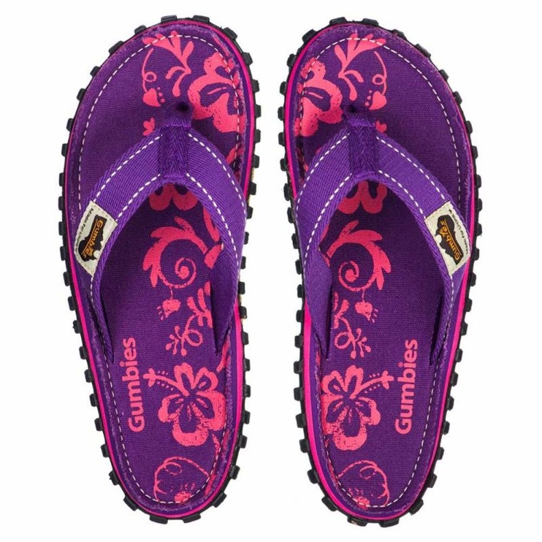 Chinelos de lona Gumbies Islander W G-IS-WN-PUHIB roxo 2