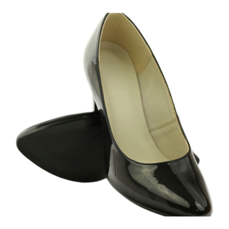 Bombas lacadas pretas ZUZA 128 preto 3