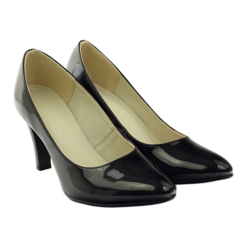 Bombas lacadas pretas ZUZA 128 preto 4