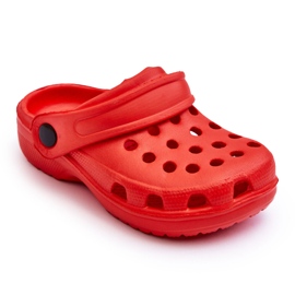 WJ1 Chinelos de espuma Crocs para crianças Red Percy vermelho 4