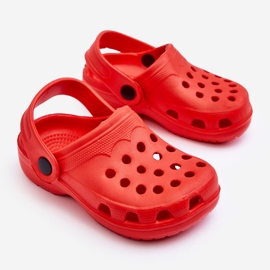 WJ1 Chinelos de espuma Crocs para crianças Red Percy vermelho 2