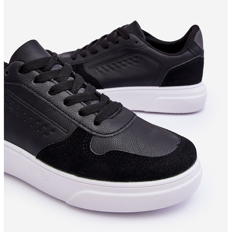 WJ1 Tênis esportivo masculino Castiel preto com cadarço 2