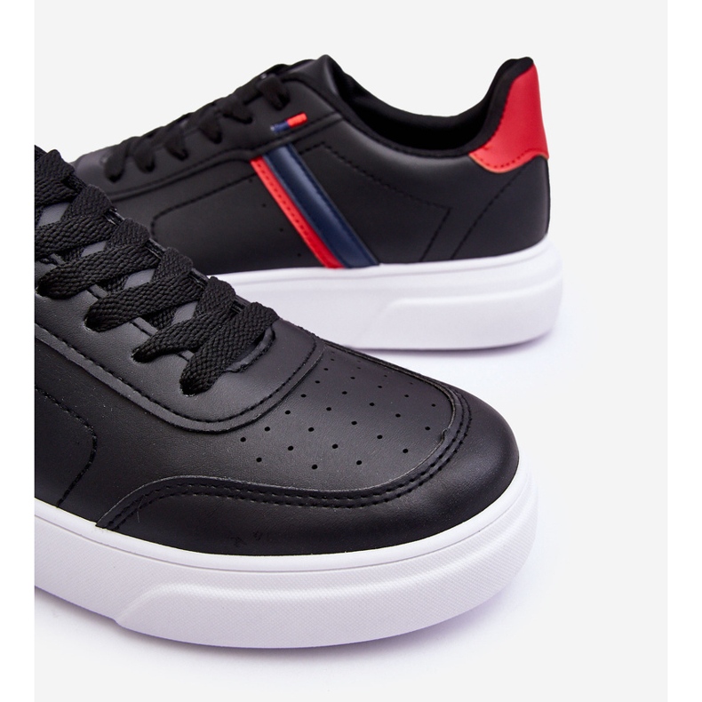 WJ1 Tênis Clássico Masculino Preto E Vermelho Enrique 2