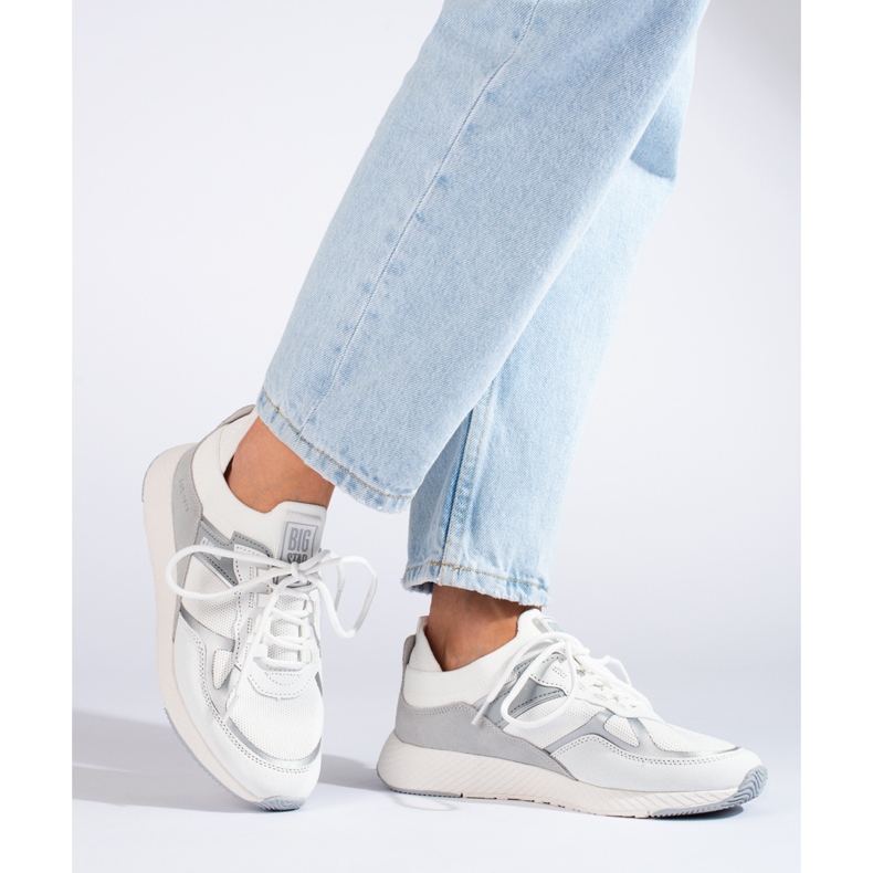Tênis feminino Big Star JJ274A196 branco 2