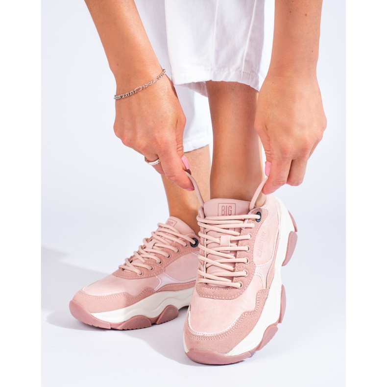 Tênis feminino Big Star KK274385 rosa 1