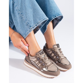 Tênis feminino Big Star KK274112 castanho 1