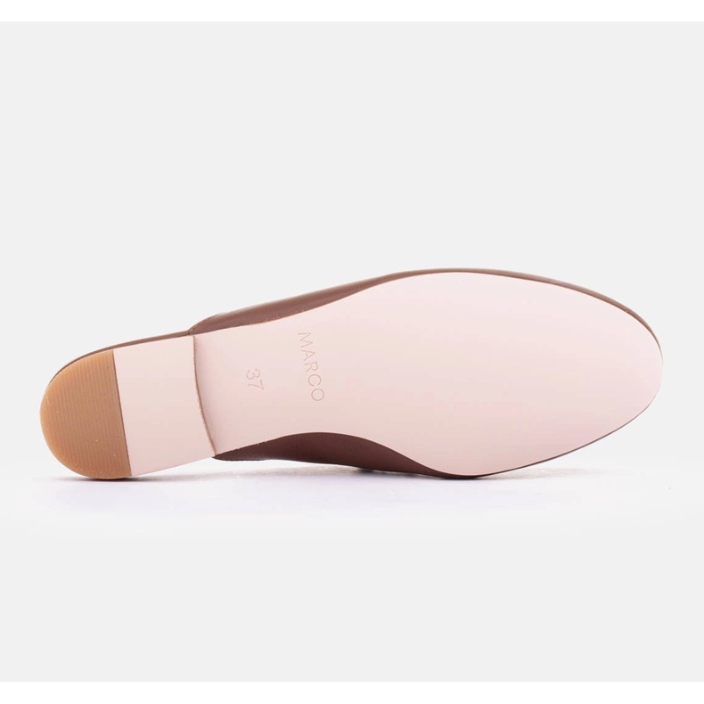 Marco Shoes chinelos com decoração marrom 2