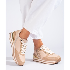 Tênis feminino Big Star KK274437 marrom 1