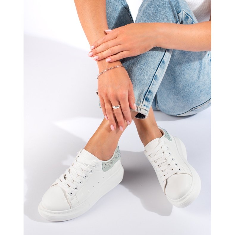 Sapatilhas Shelovet brancas de mulher branco 1