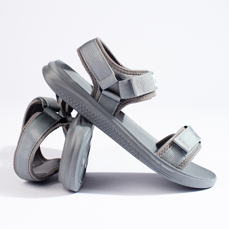 Sandálias de homem Big Star HH174843 cinzentas cinza 2