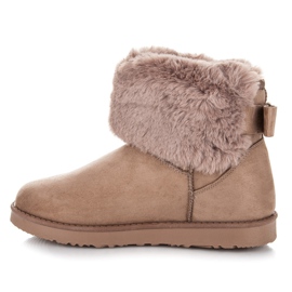 Kylie Mukluki com um arco marrom 1