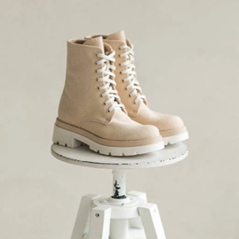 Marco Shoes Botinhas de mola de algodão 2090B-1265-4 bege 2