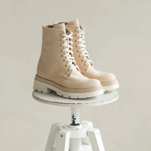 Marco Shoes Botinhas de mola de algodão 2090B-1265-4 bege 2