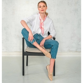 Marco Shoes mocassins enfeitados bege 2