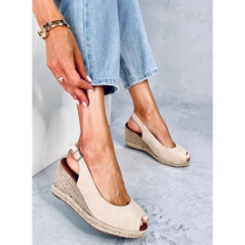 Nevil Beige Alpercatas com bico aberto bege 2