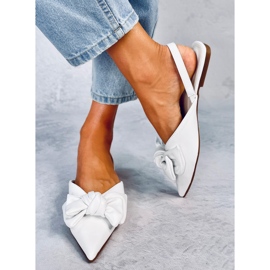 Sapatilhas de salto aberto Loon White branco 1