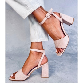 Sandálias no poste Loya Pink rosa 2