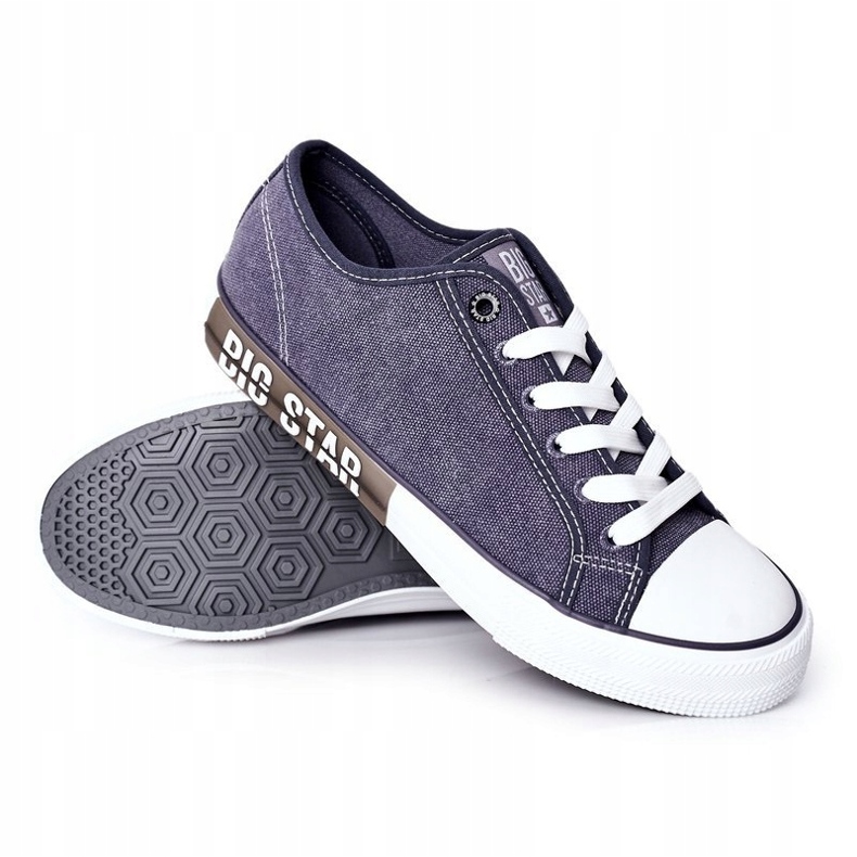 Tênis masculino Big Star HH174047 azul marinho 2