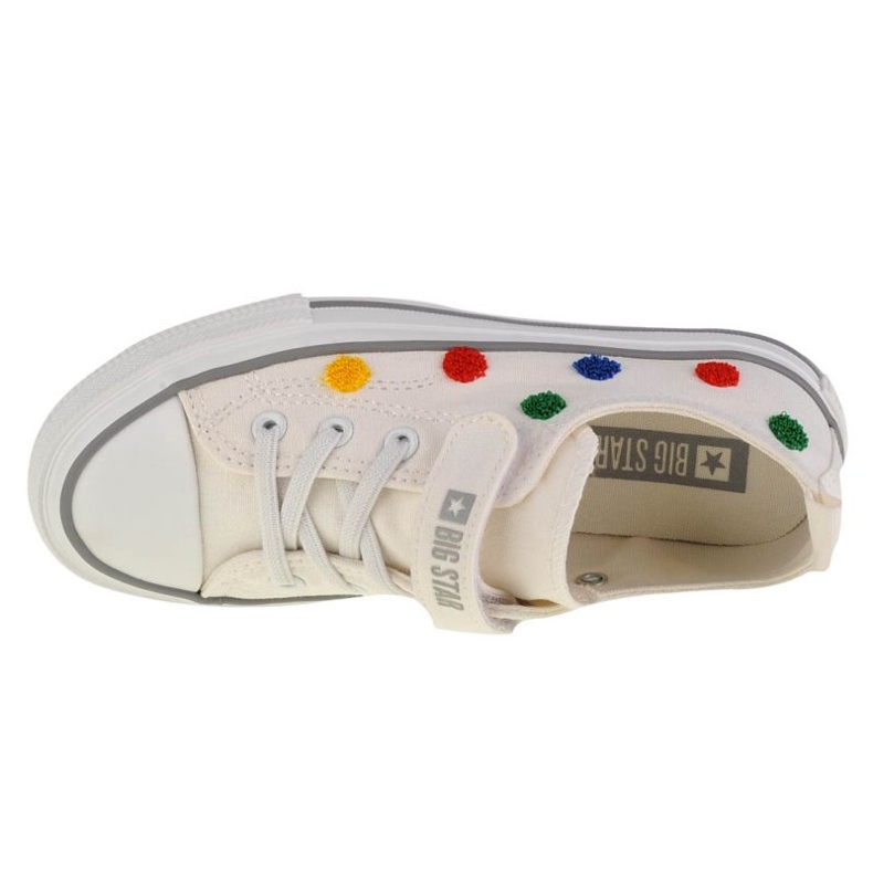 Tênis infantil com velcro Big Star JJ374053 Branco 5