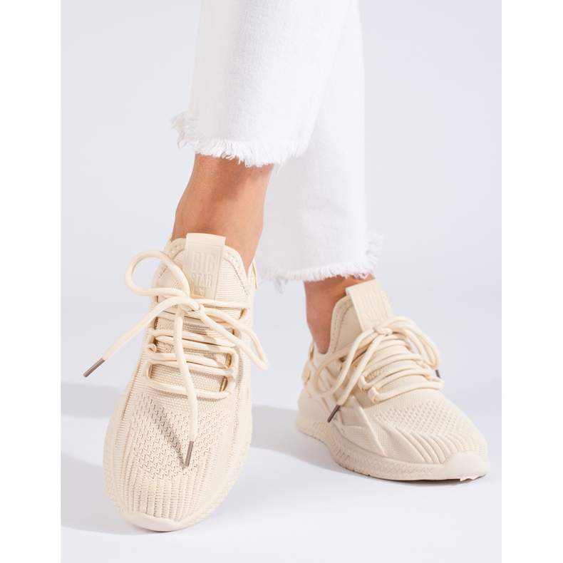 Tênis esportivo bege feminino LL274714 Big Star 1