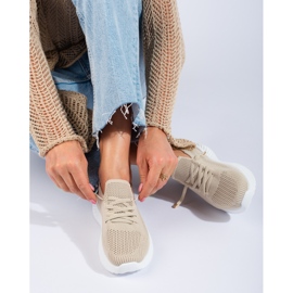 Tênis esportivo feminino Shelovet bege 1
