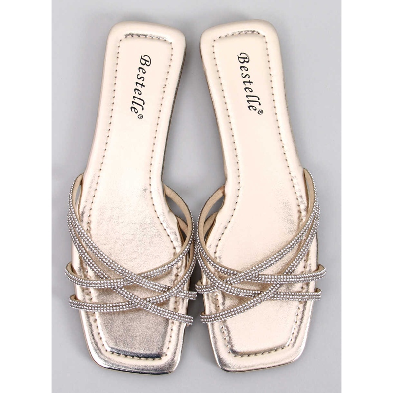 Chinelos Rexha Gold Zircônia dourado 1 Chinelos Rexha Gold Zircônia dourado 1