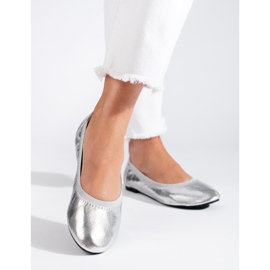 Bailarinas prateadas de mulher Shelovet prata 1