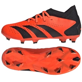 Chuteira Adidas Predator Accuracy.3 Fg Jr GW4608 laranja laranjas e vermelhos 1