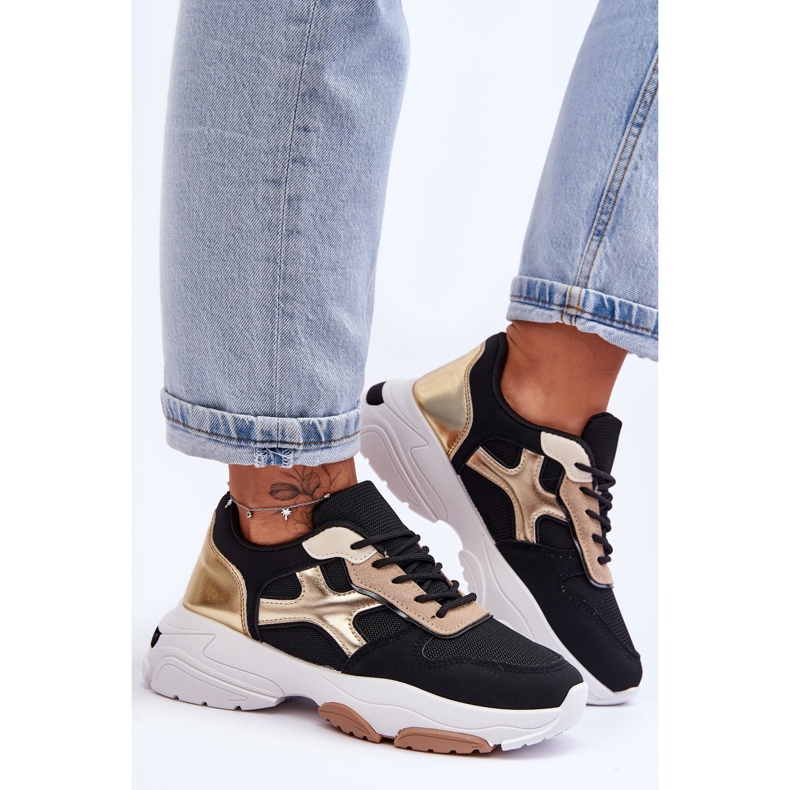 PS1 Tênis Feminino com Cadarço Preto Cortes 1