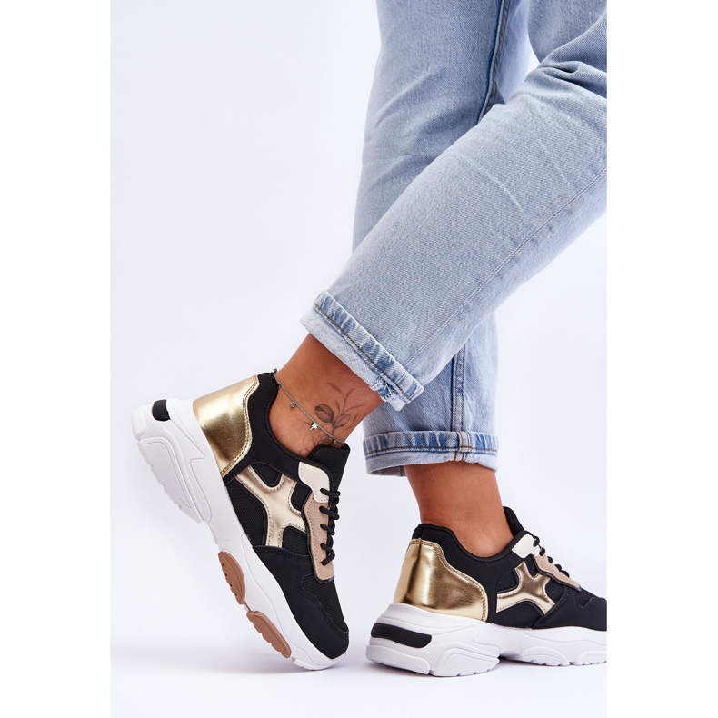 PS1 Tênis Feminino com Cadarço Preto Cortes 2