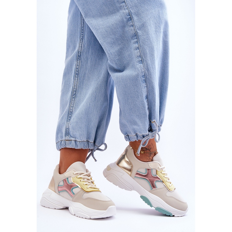 PS1 Tênis feminino multicolor Cortes com cadarço multicolorido 2