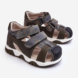 Sandália Infantil Velcro Verde Escuro Falcon 1