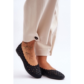 PE1 Bailarinas Femininas Openwork Black Visionary preto 1