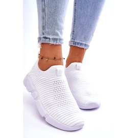 Calçados esportivos femininos com deslizamento Big Star DD274460 branco 4