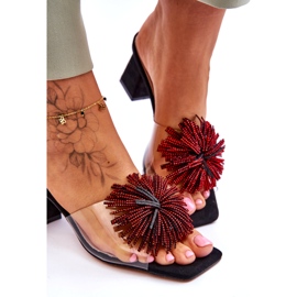 Saltos altos transparentes femininos s.barski kv-ap658-1 preto 5