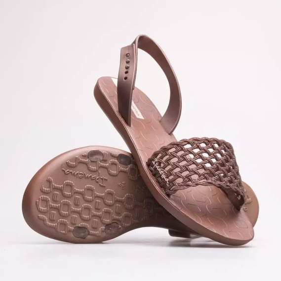 Sandália Ipanema Breezy Fem W 82855-AJ031 marrom 1