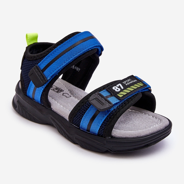 News Sandália infantil Brando azul claro com velcro 1