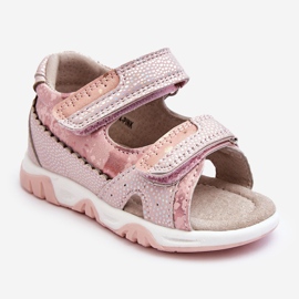 News Sandália Infantil Confortável com Velcro Rosa Alaska 1