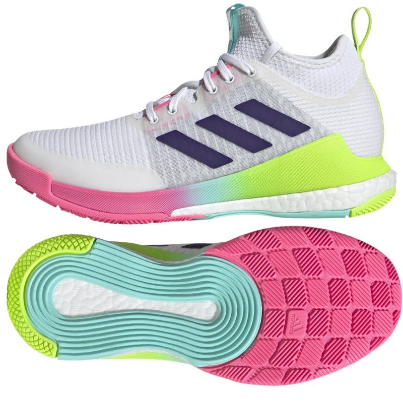 Adidas Crazyflight Mid W HP3337 tênis de voleibol - Branco