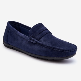 Mocassim Wesley Navy Camurça Masculino azul 1