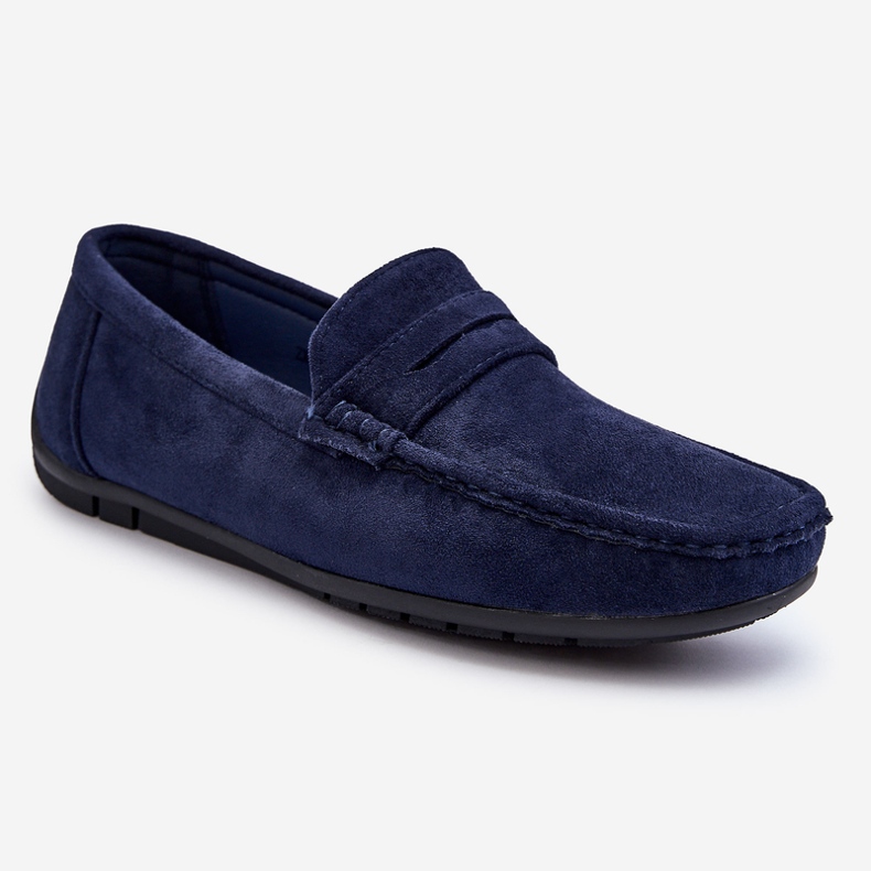 Mocassim Wesley Navy Camurça Masculino azul 1