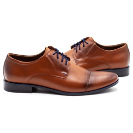 Olivier 288 sapatos de couro masculino marrom castanho 4