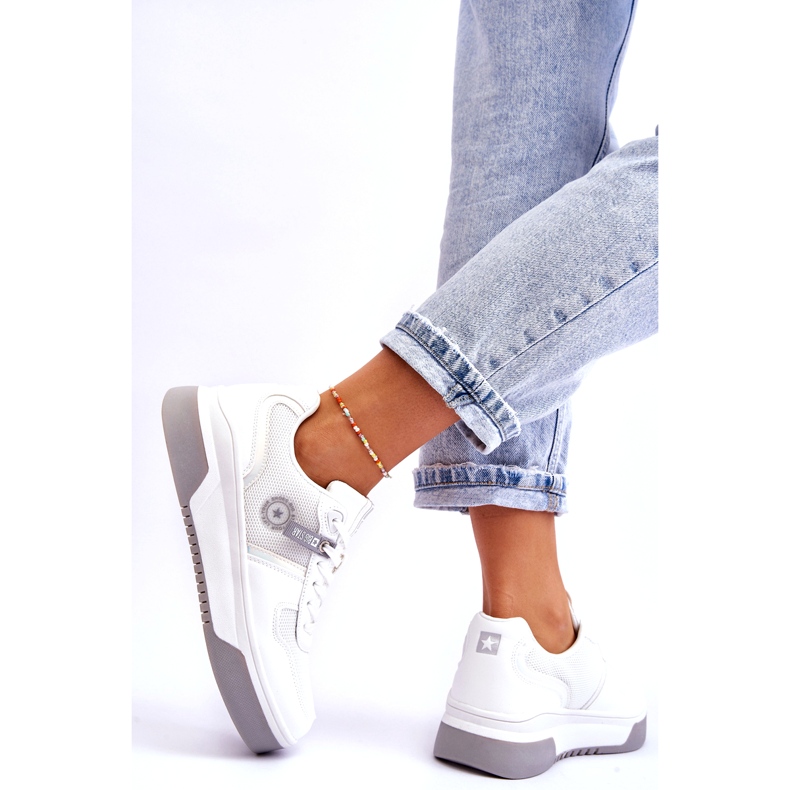 Tênis clássico sistema de espuma viscoelástica Big Star LL274A024 branco 3 Tênis clássico sistema de espuma viscoelástica Big Star LL274A024 branco 3