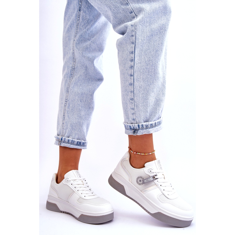 Tênis clássico sistema de espuma viscoelástica Big Star LL274A024 branco 2 Tênis clássico sistema de espuma viscoelástica Big Star LL274A024 branco 2