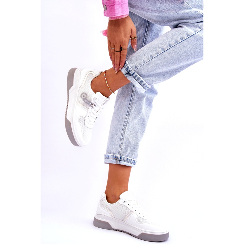 Tênis clássico sistema de espuma viscoelástica Big Star LL274A024 branco 1 Tênis clássico sistema de espuma viscoelástica Big Star LL274A024 branco 1