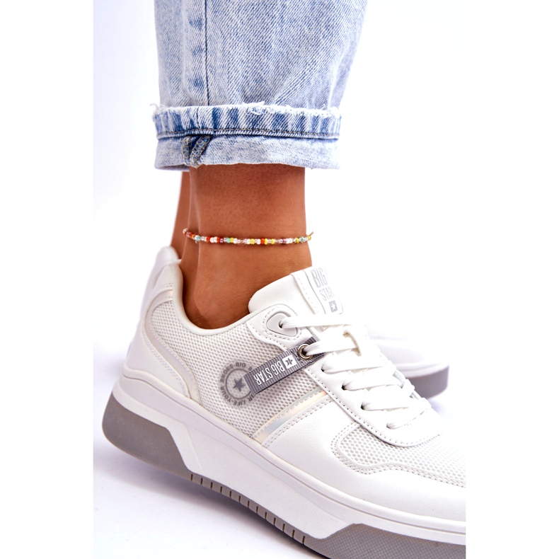 Tênis clássico sistema de espuma viscoelástica Big Star LL274A024 branco 4 Tênis clássico sistema de espuma viscoelástica Big Star LL274A024 branco 4